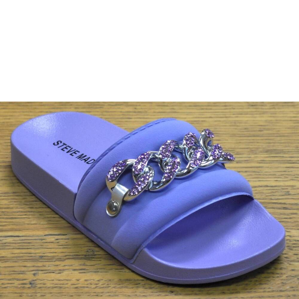 NEW STEVE MADDEN girl's jalqe slide sandal in lilac